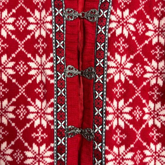 VINTAGE Casual Corner Wool Nordic Cardigan - Picture 4 of 8